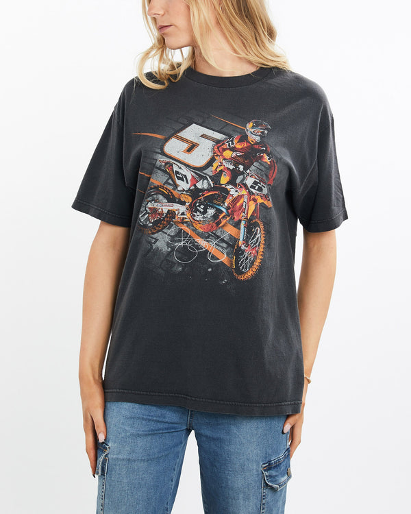 Vintage, Ryan, Dungey, Motocross, Tee, The Real Deal, size medium, colour Black, newtown, sydney, australia, thrift store, opshop, preloved, secondhand, sustainable, retro, antique, 70s, 80s, 90s, 2000s, 00s, fashion, clothing, streetwear, trendy, garment, style, boutique, store, shop, archive, sale, cheap, best, top, T-Shirts