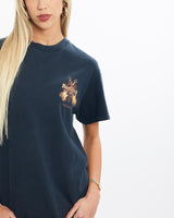 Vintage, Hard, Rock, Cafe, Tee, The Real Deal, size extra small, colour Navy, newtown, sydney, australia, thrift store, opshop, preloved, secondhand, sustainable, retro, antique, 70s, 80s, 90s, 2000s, 00s, fashion, clothing, streetwear, trendy, garment, style, boutique, store, shop, archive, sale, cheap, best, top, T-Shirts