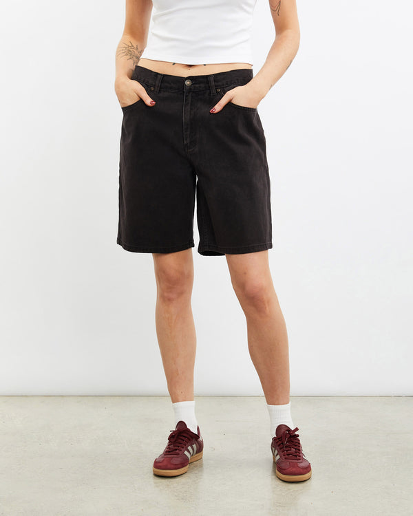 Vintage, Route, 66, Denim, Shorts, The Real Deal, size 31", colour Black, newtown, sydney, australia, thrift store, opshop, preloved, secondhand, sustainable, retro, antique, 70s, 80s, 90s, 2000s, 00s, fashion, clothing, streetwear, trendy, garment, style, boutique, store, shop, archive, sale, cheap, best, top, Shorts