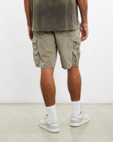 Vintage, Wrangler, Cargo, Shorts, The Real Deal, size 35", colour Brown, newtown, sydney, australia, thrift store, opshop, preloved, secondhand, sustainable, retro, antique, 70s, 80s, 90s, 2000s, 00s, fashion, clothing, streetwear, trendy, garment, style, boutique, store, shop, archive, sale, cheap, best, top, Shorts