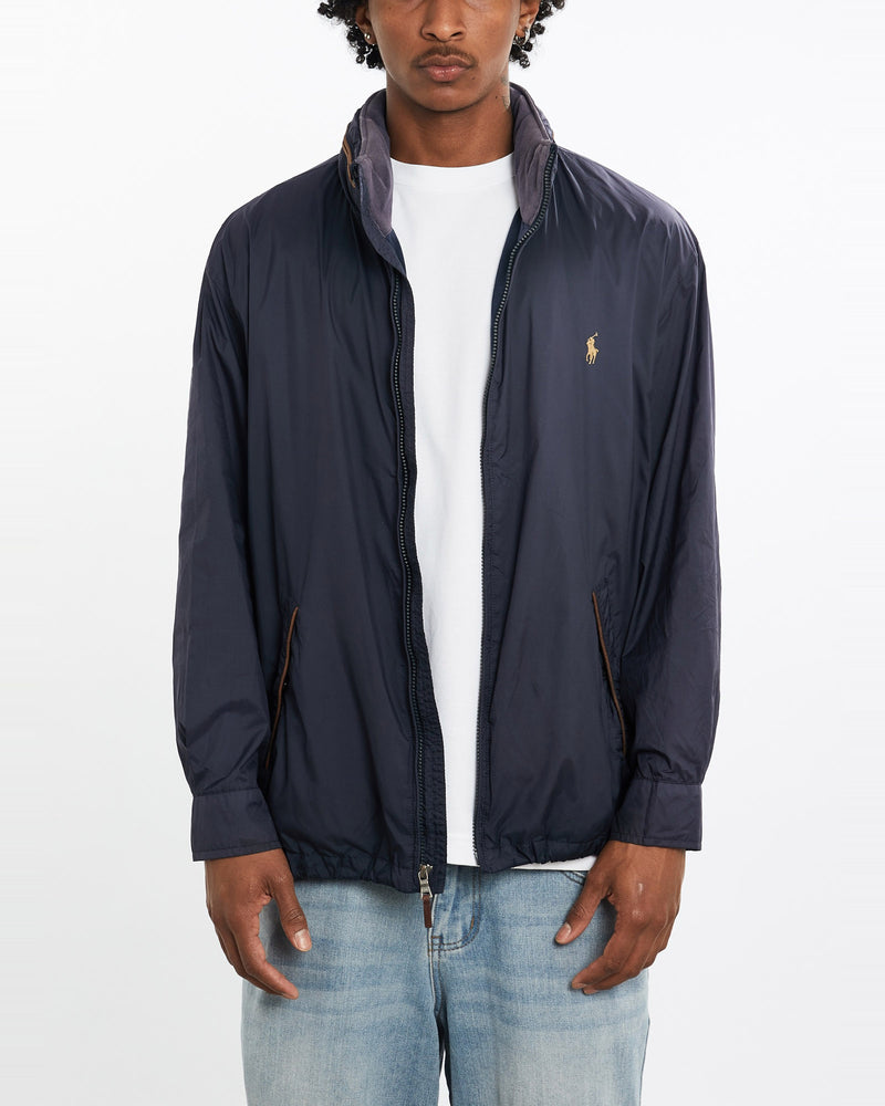 Vintage, 90s, Polo, Ralph, Lauren, Windbreaker, Jacket, The Real Deal, size large, colour Navy, newtown, sydney, australia, thrift store, opshop, preloved, secondhand, sustainable, retro, antique, 70s, 80s, 90s, 2000s, 00s, fashion, clothing, streetwear, trendy, garment, style, boutique, store, shop, archive, sale, cheap, best, top, Jackets