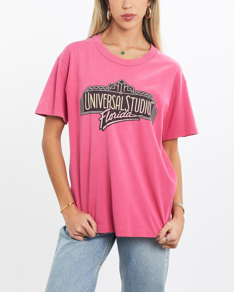 Vintage, 90s, Universal, Studios, Florida', Tee, The Real Deal, size extra small, colour Pink, newtown, sydney, australia, thrift store, opshop, preloved, secondhand, sustainable, retro, antique, 70s, 80s, 90s, 2000s, 00s, fashion, clothing, streetwear, trendy, garment, style, boutique, store, shop, archive, sale, cheap, best, top, T-Shirts
