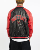 Vintage, NCAA, Ohio, State, Buckeyes, Varsity, Jacket, The Real Deal, size extra large, colour Multicolour, newtown, sydney, australia, thrift store, opshop, preloved, secondhand, sustainable, retro, antique, 70s, 80s, 90s, 2000s, 00s, fashion, clothing, streetwear, trendy, garment, style, boutique, store, shop, archive, sale, cheap, best, top, Jackets