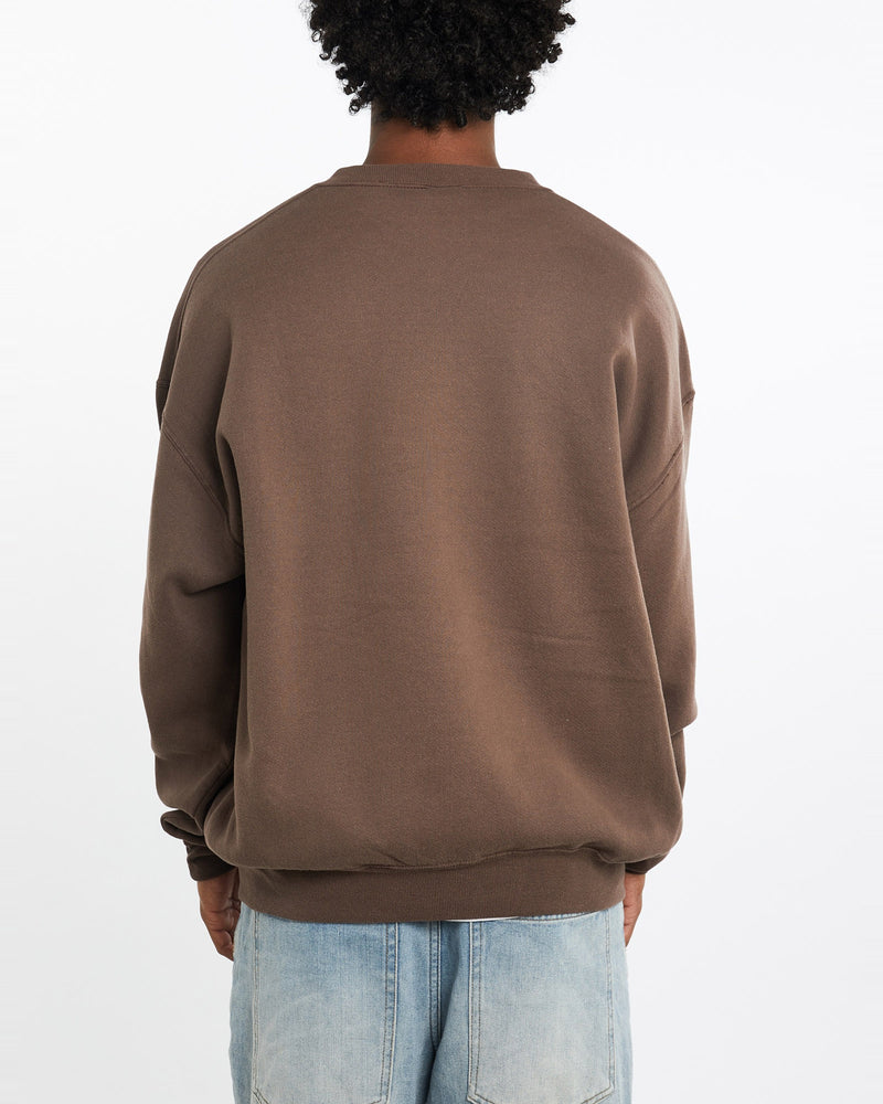 Vintage, 90s, Russell, Athletic, Sweatshirt, The Real Deal, size large, colour Brown, newtown, sydney, australia, thrift store, opshop, preloved, secondhand, sustainable, retro, antique, 70s, 80s, 90s, 2000s, 00s, fashion, clothing, streetwear, trendy, garment, style, boutique, store, shop, archive, sale, cheap, best, top, Sweats and hoodies