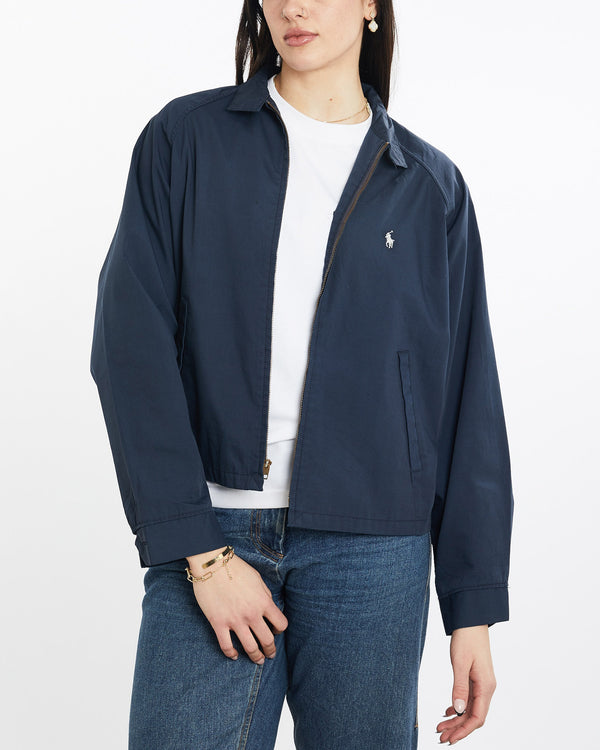 Vintage, 90s, Polo, Ralph, Lauren, Harrington, Jacket, The Real Deal, size medium, colour Navy, newtown, sydney, australia, thrift store, opshop, preloved, secondhand, sustainable, retro, antique, 70s, 80s, 90s, 2000s, 00s, fashion, clothing, streetwear, trendy, garment, style, boutique, store, shop, archive, sale, cheap, best, top, Jackets