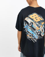 Vintage, James, Thompson, Racing, Tee, The Real Deal, size large, colour Black, newtown, sydney, australia, thrift store, opshop, preloved, secondhand, sustainable, retro, antique, 70s, 80s, 90s, 2000s, 00s, fashion, clothing, streetwear, trendy, garment, style, boutique, store, shop, archive, sale, cheap, best, top, T-Shirts