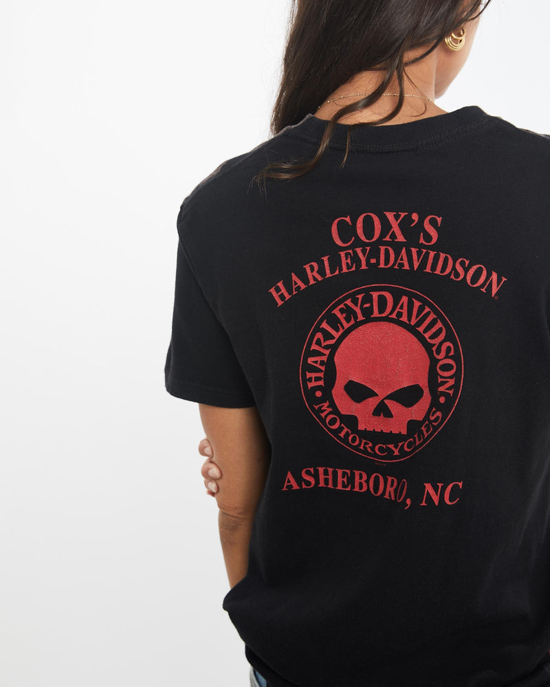 Vintage, Y2K, Harley, Davidson, Tee, The Real Deal, size small, colour Black, newtown, sydney, australia, thrift store, opshop, preloved, secondhand, sustainable, retro, antique, 70s, 80s, 90s, 2000s, 00s, fashion, clothing, streetwear, trendy, garment, style, boutique, store, shop, archive, sale, cheap, best, top, T-Shirts