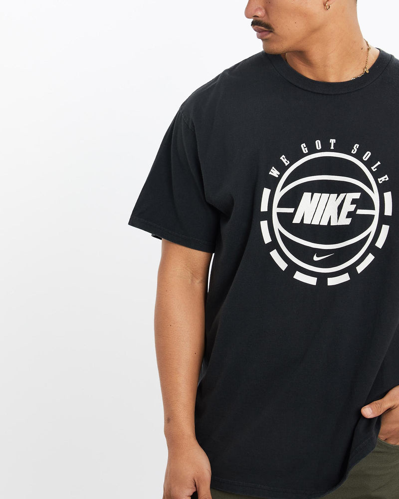 Vintage, Nike, Basketball, Tee, The Real Deal, size large, colour Black, newtown, sydney, australia, thrift store, opshop, preloved, secondhand, sustainable, retro, antique, 70s, 80s, 90s, 2000s, 00s, fashion, clothing, streetwear, trendy, garment, style, boutique, store, shop, archive, sale, cheap, best, top, T-Shirts