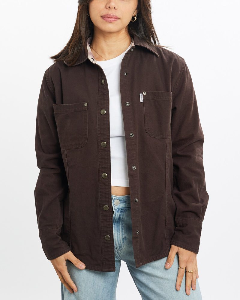 Vintage, Carhartt, Flannel, Lined, Button, Up, Shirt, The Real Deal, size extra small, colour Brown, newtown, sydney, australia, thrift store, opshop, preloved, secondhand, sustainable, retro, antique, 70s, 80s, 90s, 2000s, 00s, fashion, clothing, streetwear, trendy, garment, style, boutique, store, shop, archive, sale, cheap, best, top, Shirts