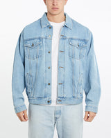 Vintage, 90s, Wrangler, Denim, Jacket, The Real Deal, size double extra large, colour Blue, newtown, sydney, australia, thrift store, opshop, preloved, secondhand, sustainable, retro, antique, 70s, 80s, 90s, 2000s, 00s, fashion, clothing, streetwear, trendy, garment, style, boutique, store, shop, archive, sale, cheap, best, top, Jackets