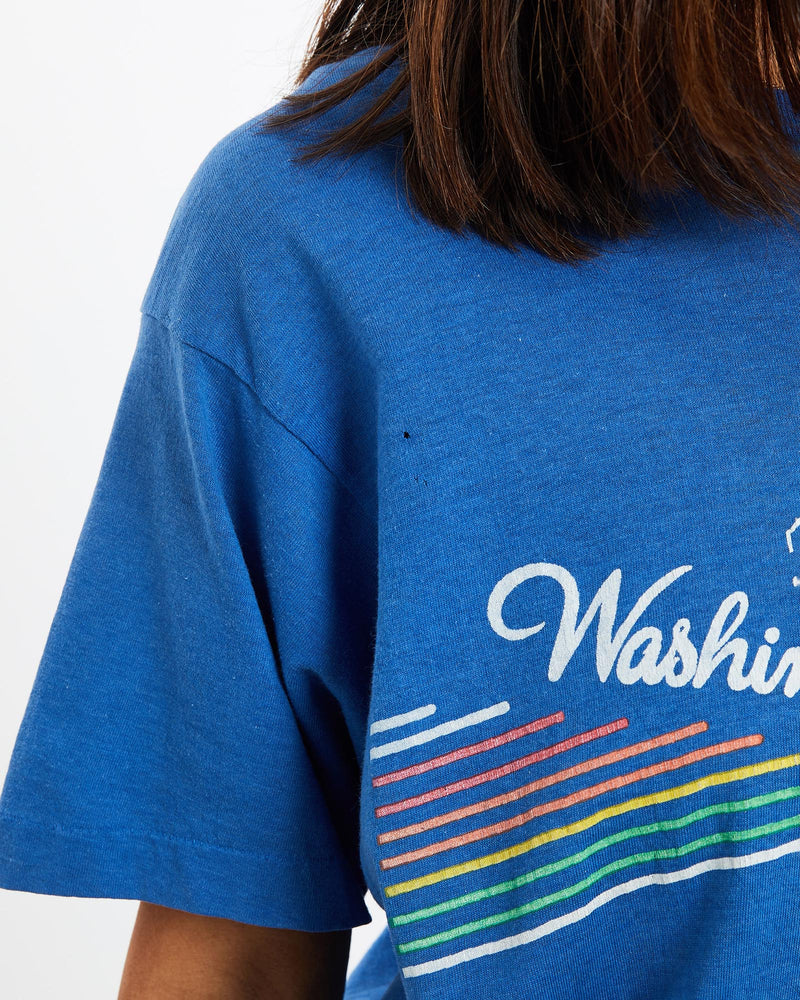 Vintage, 80s, Washington,, D.C., Tee, The Real Deal, size extra small, colour Black, newtown, sydney, australia, thrift store, opshop, preloved, secondhand, sustainable, retro, antique, 70s, 80s, 90s, 2000s, 00s, fashion, clothing, streetwear, trendy, garment, style, boutique, store, shop, archive, sale, cheap, best, top, T-Shirts