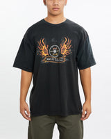 Vintage, Harley, Davidson, Tee, The Real Deal, size large, colour Black, newtown, sydney, australia, thrift store, opshop, preloved, secondhand, sustainable, retro, antique, 70s, 80s, 90s, 2000s, 00s, fashion, clothing, streetwear, trendy, garment, style, boutique, store, shop, archive, sale, cheap, best, top, T-Shirts