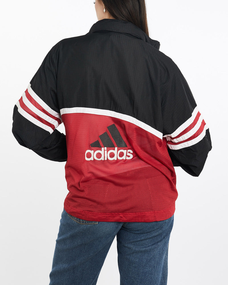 Vintage, 90s, Adidas, Windbreaker, Jacket, The Real Deal, size medium, colour Multicolour, newtown, sydney, australia, thrift store, opshop, preloved, secondhand, sustainable, retro, antique, 70s, 80s, 90s, 2000s, 00s, fashion, clothing, streetwear, trendy, garment, style, boutique, store, shop, archive, sale, cheap, best, top, Jackets