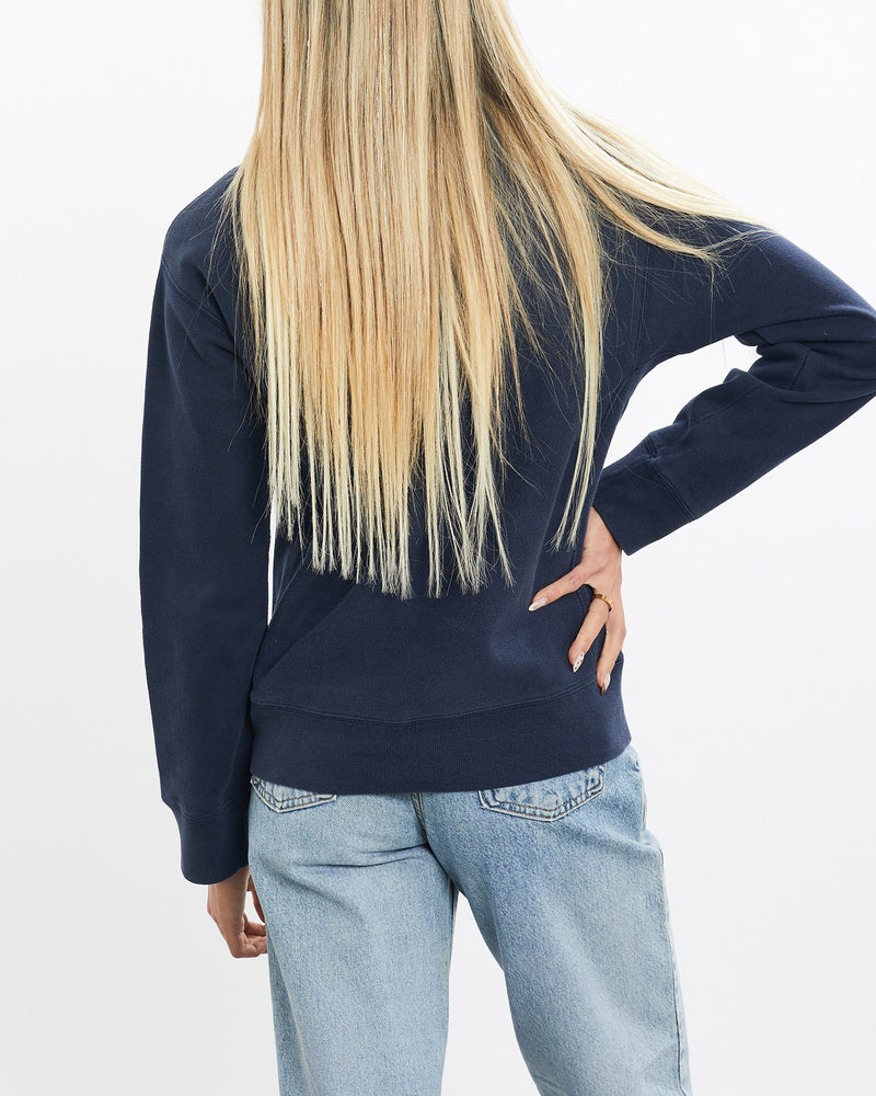 Vintage, 90s, Ralph, Lauren, Polo, Jeans, Co., Sweatshirt, The Real Deal, size double extra small, colour Navy, newtown, sydney, australia, thrift store, opshop, preloved, secondhand, sustainable, retro, antique, 70s, 80s, 90s, 2000s, 00s, fashion, clothing, streetwear, trendy, garment, style, boutique, store, shop, archive, sale, cheap, best, top, Sweats and hoodies