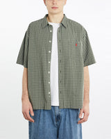 Vintage, 90s, Polo, Ralph, Lauren, Short, Sleeve, Button, Up, Shirt, The Real Deal, size extra large, colour Green, newtown, sydney, australia, thrift store, opshop, preloved, secondhand, sustainable, retro, antique, 70s, 80s, 90s, 2000s, 00s, fashion, clothing, streetwear, trendy, garment, style, boutique, store, shop, archive, sale, cheap, best, top, Shirts