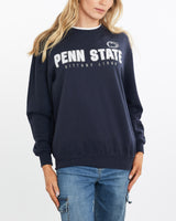 Vintage, NCAA, Penn, State, Nittany, Lions, Sweatshirt, The Real Deal, size medium, colour Navy, newtown, sydney, australia, thrift store, opshop, preloved, secondhand, sustainable, retro, antique, 70s, 80s, 90s, 2000s, 00s, fashion, clothing, streetwear, trendy, garment, style, boutique, store, shop, archive, sale, cheap, best, top, Sweats and hoodies