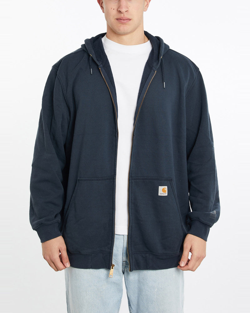 Vintage, Carhartt, Hooded, Sweatshirt, The Real Deal, size XXXL, colour Navy, newtown, sydney, australia, thrift store, opshop, preloved, secondhand, sustainable, retro, antique, 70s, 80s, 90s, 2000s, 00s, fashion, clothing, streetwear, trendy, garment, style, boutique, store, shop, archive, sale, cheap, best, top, Sweats and hoodies