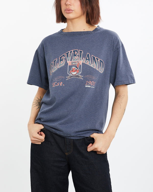 Vintage 1993 MLB Cleveland Indians Tee <br>M , The Real Deal , newtown, sydney, australia, thrift store, opshop, preloved, secondhand, sustainable, retro, antique, 70s, 80s, 90s, 2000s, 00s, fashion, clothing, streetwear, trendy, garment, style, boutique, store, shop, archive, sale, cheap, best, top