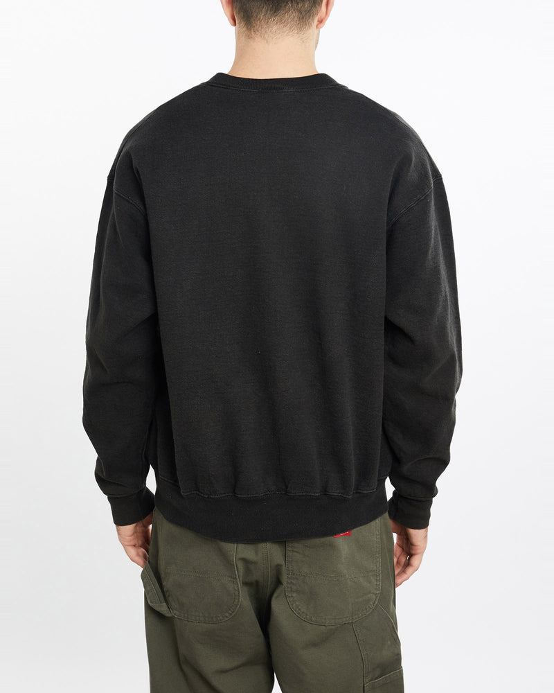 Vintage, 1991, Looney, Tunes, Bugs, Bunny, Sweatshirt, The Real Deal, size extra large, colour Black, newtown, sydney, australia, thrift store, opshop, preloved, secondhand, sustainable, retro, antique, 70s, 80s, 90s, 2000s, 00s, fashion, clothing, streetwear, trendy, garment, style, boutique, store, shop, archive, sale, cheap, best, top, Sweats and hoodies