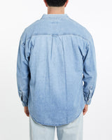 Vintage, 90s, Chaps, Ralph, Lauren, Denim, Button, Up, Shirt, The Real Deal, size extra large, colour Blue, newtown, sydney, australia, thrift store, opshop, preloved, secondhand, sustainable, retro, antique, 70s, 80s, 90s, 2000s, 00s, fashion, clothing, streetwear, trendy, garment, style, boutique, store, shop, archive, sale, cheap, best, top, Shirts