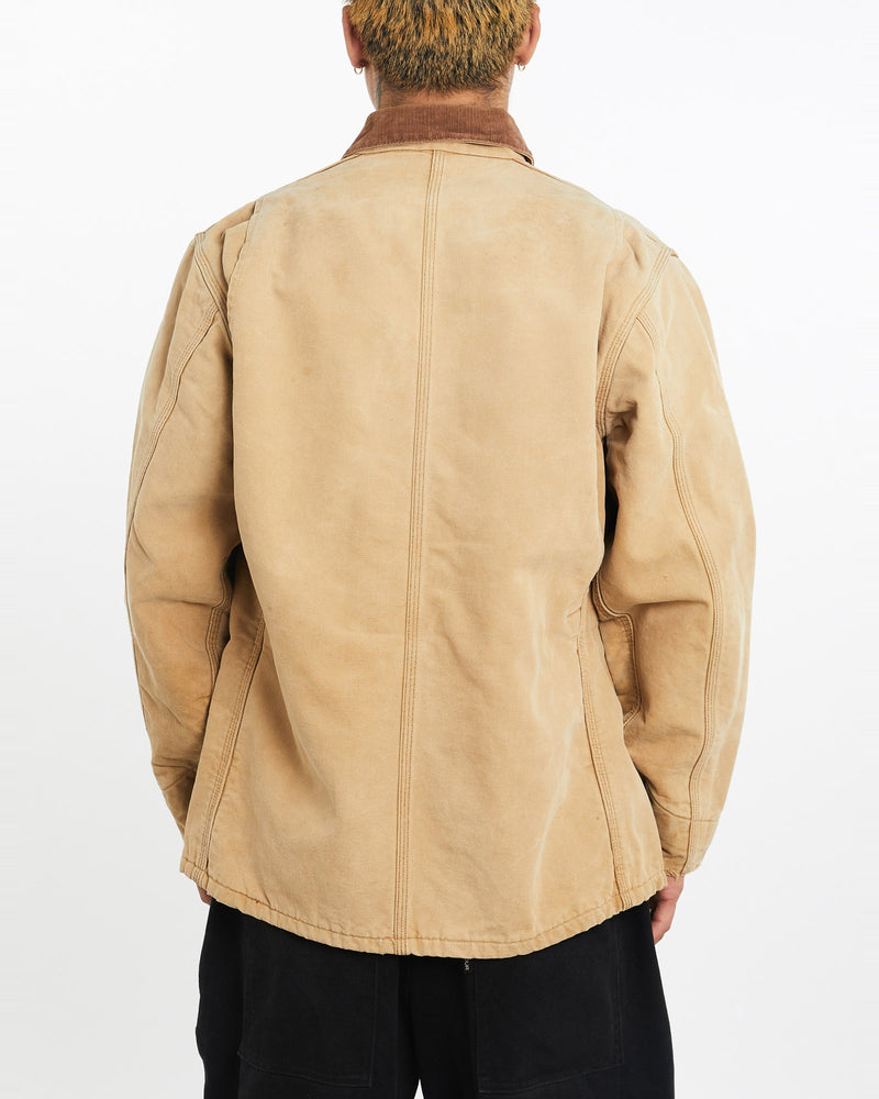 Vintage, 90s, Carhartt, Michigan', Jacket, The Real Deal, size extra large, colour Beige, newtown, sydney, australia, thrift store, opshop, preloved, secondhand, sustainable, retro, antique, 70s, 80s, 90s, 2000s, 00s, fashion, clothing, streetwear, trendy, garment, style, boutique, store, shop, archive, sale, cheap, best, top, Jackets