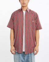 Vintage, 90s, Polo, Ralph, Lauren, Short, Sleeve, Button, Up, Shirt, The Real Deal, size large, colour Red, newtown, sydney, australia, thrift store, opshop, preloved, secondhand, sustainable, retro, antique, 70s, 80s, 90s, 2000s, 00s, fashion, clothing, streetwear, trendy, garment, style, boutique, store, shop, archive, sale, cheap, best, top, Shirts