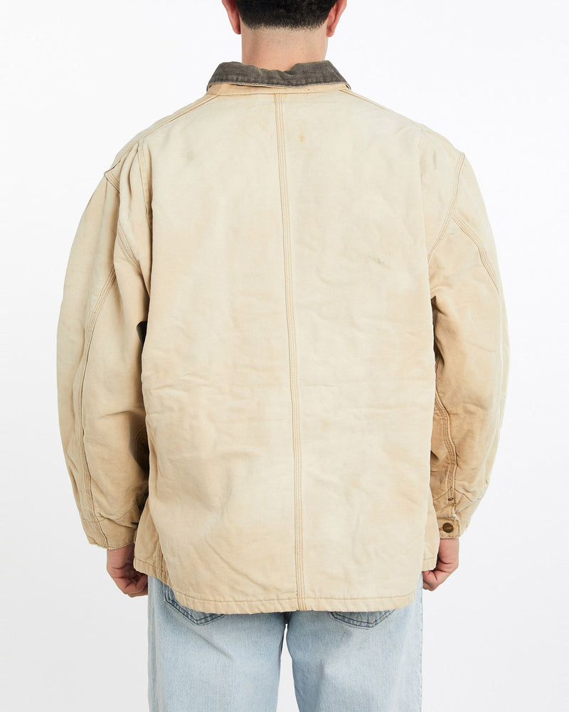 Vintage, 90s, Blanket, Lined, Carhartt, Michigan', Jacket, The Real Deal, size double extra large, colour Brown, newtown, sydney, australia, thrift store, opshop, preloved, secondhand, sustainable, retro, antique, 70s, 80s, 90s, 2000s, 00s, fashion, clothing, streetwear, trendy, garment, style, boutique, store, shop, archive, sale, cheap, best, top, Jackets