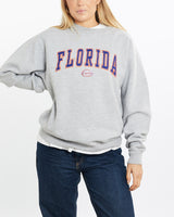 Vintage, NCAA, Florida, Gators, Sweatshirt, The Real Deal, size medium, colour Grey, newtown, sydney, australia, thrift store, opshop, preloved, secondhand, sustainable, retro, antique, 70s, 80s, 90s, 2000s, 00s, fashion, clothing, streetwear, trendy, garment, style, boutique, store, shop, archive, sale, cheap, best, top, Sweats and hoodies