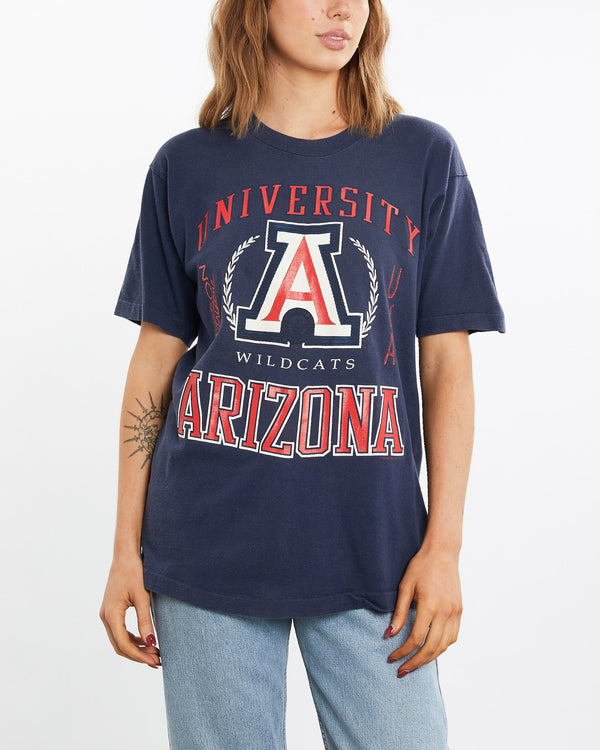 Vintage, 90s, NCAA, University, of, Arizona, Wildcats, Tee, The Real Deal, size medium, colour Navy, newtown, sydney, australia, thrift store, opshop, preloved, secondhand, sustainable, retro, antique, 70s, 80s, 90s, 2000s, 00s, fashion, clothing, streetwear, trendy, garment, style, boutique, store, shop, archive, sale, cheap, best, top, T-Shirts