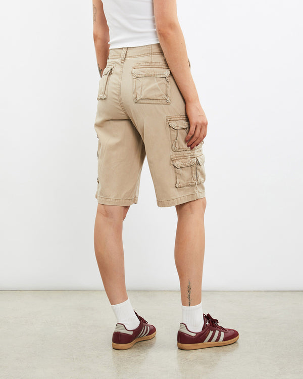 Vintage, Cargo, Shorts, The Real Deal, size 30", colour Beige, newtown, sydney, australia, thrift store, opshop, preloved, secondhand, sustainable, retro, antique, 70s, 80s, 90s, 2000s, 00s, fashion, clothing, streetwear, trendy, garment, style, boutique, store, shop, archive, sale, cheap, best, top, Shorts