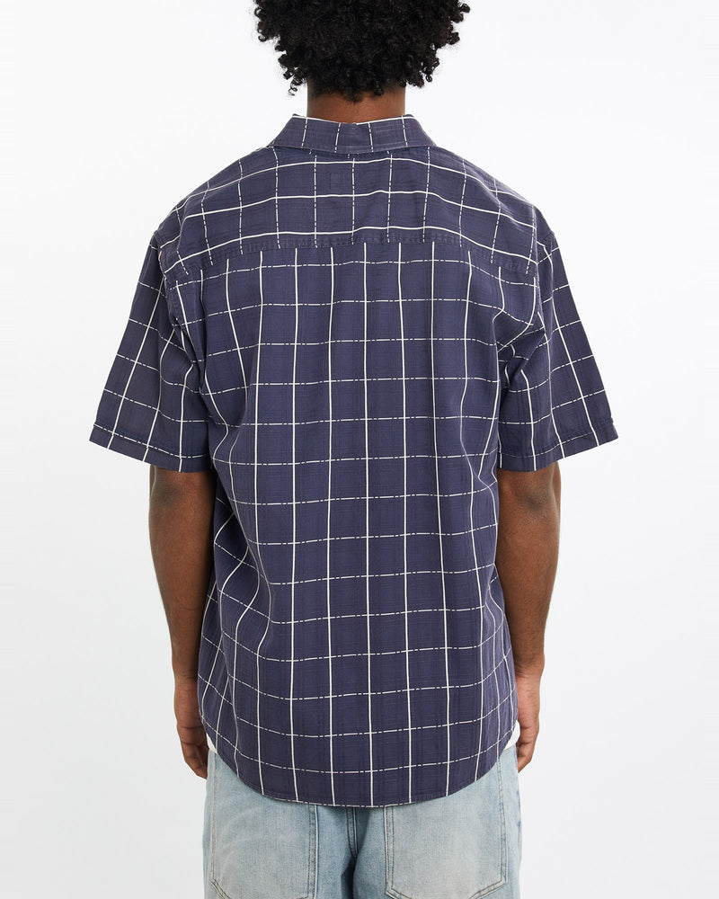 Vintage, 90s, Polo, Ralph, Lauren, Short, Sleeve, Button, Up, Shirt, The Real Deal, size large, colour Navy, newtown, sydney, australia, thrift store, opshop, preloved, secondhand, sustainable, retro, antique, 70s, 80s, 90s, 2000s, 00s, fashion, clothing, streetwear, trendy, garment, style, boutique, store, shop, archive, sale, cheap, best, top, Shirts