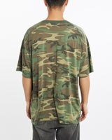 Vintage, 90s, Camo, Tee, The Real Deal, size extra large, colour Multicolour, newtown, sydney, australia, thrift store, opshop, preloved, secondhand, sustainable, retro, antique, 70s, 80s, 90s, 2000s, 00s, fashion, clothing, streetwear, trendy, garment, style, boutique, store, shop, archive, sale, cheap, best, top, T-Shirts
