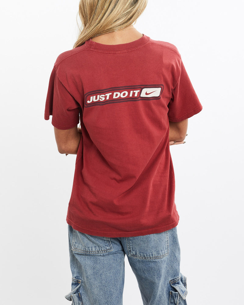 Vintage, 90s, Nike, Tee, The Real Deal, size extra small, colour Red, newtown, sydney, australia, thrift store, opshop, preloved, secondhand, sustainable, retro, antique, 70s, 80s, 90s, 2000s, 00s, fashion, clothing, streetwear, trendy, garment, style, boutique, store, shop, archive, sale, cheap, best, top, T-Shirts