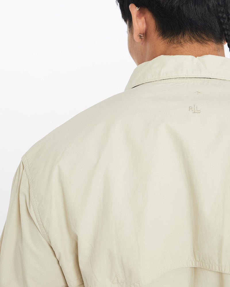 Vintage, 90s, Polo, Ralph, Lauren, Harrington, Jacket, The Real Deal, size large, colour Beige, newtown, sydney, australia, thrift store, opshop, preloved, secondhand, sustainable, retro, antique, 70s, 80s, 90s, 2000s, 00s, fashion, clothing, streetwear, trendy, garment, style, boutique, store, shop, archive, sale, cheap, best, top, Jackets