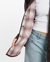 Vintage, Carhartt, Flannel, Lined, Button, Up, Shirt, The Real Deal, size extra small, colour Brown, newtown, sydney, australia, thrift store, opshop, preloved, secondhand, sustainable, retro, antique, 70s, 80s, 90s, 2000s, 00s, fashion, clothing, streetwear, trendy, garment, style, boutique, store, shop, archive, sale, cheap, best, top, Shirts