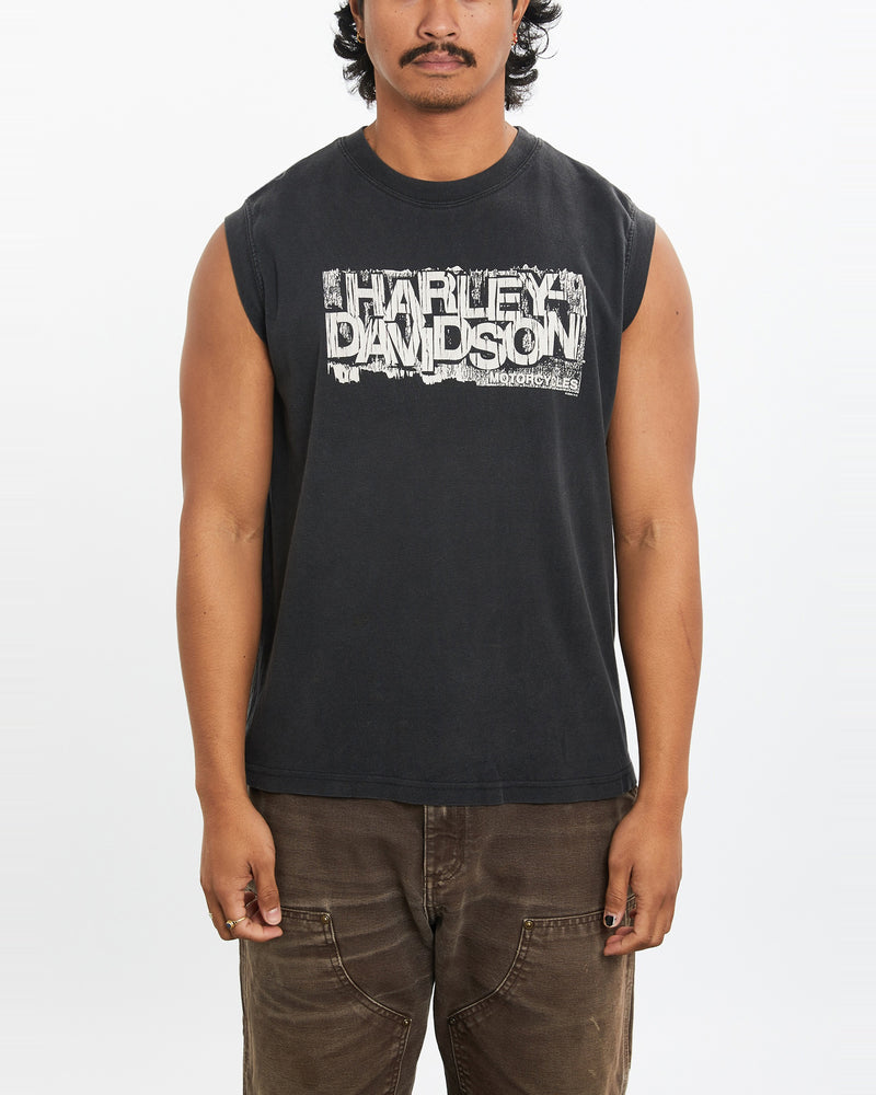 Vintage Harley Davidson Tank <br>M , The Real Deal , newtown, sydney, australia, thrift store, opshop, preloved, secondhand, sustainable, retro, antique, 70s, 80s, 90s, 2000s, 00s, fashion, clothing, streetwear, trendy, garment, style, boutique, store, shop, archive, sale, cheap, best, top