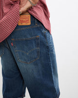 Vintage, Levi's, 569, Denim, Shorts, The Real Deal, size 36", colour Blue, newtown, sydney, australia, thrift store, opshop, preloved, secondhand, sustainable, retro, antique, 70s, 80s, 90s, 2000s, 00s, fashion, clothing, streetwear, trendy, garment, style, boutique, store, shop, archive, sale, cheap, best, top, Shorts