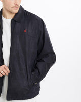 Vintage, 90s, Polo, Ralph, Lauren, Harrington, Jacket, The Real Deal, size extra large, colour Navy, newtown, sydney, australia, thrift store, opshop, preloved, secondhand, sustainable, retro, antique, 70s, 80s, 90s, 2000s, 00s, fashion, clothing, streetwear, trendy, garment, style, boutique, store, shop, archive, sale, cheap, best, top, Jackets