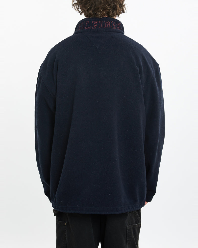 Vintage Tommy Hilfiger Quarter Zip Fleece Sweatshirt <br>L , The Real Deal , newtown, sydney, australia, thrift store, opshop, preloved, secondhand, sustainable, retro, antique, 70s, 80s, 90s, 2000s, 00s, fashion, clothing, streetwear, trendy, garment, style, boutique, store, shop, archive, sale, cheap, best, top