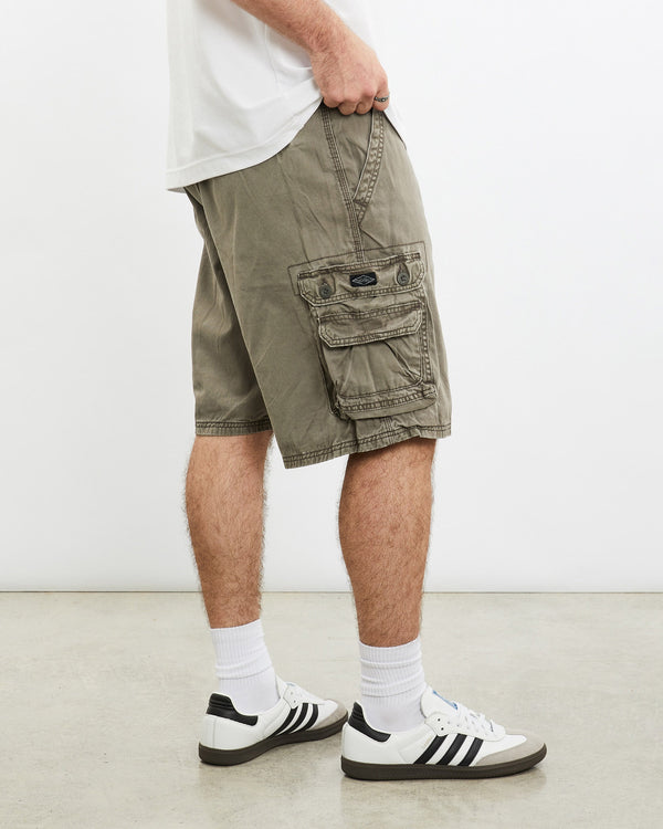 Vintage, Lee, Cargo, Shorts, The Real Deal, size 34", colour Brown, newtown, sydney, australia, thrift store, opshop, preloved, secondhand, sustainable, retro, antique, 70s, 80s, 90s, 2000s, 00s, fashion, clothing, streetwear, trendy, garment, style, boutique, store, shop, archive, sale, cheap, best, top, Shorts