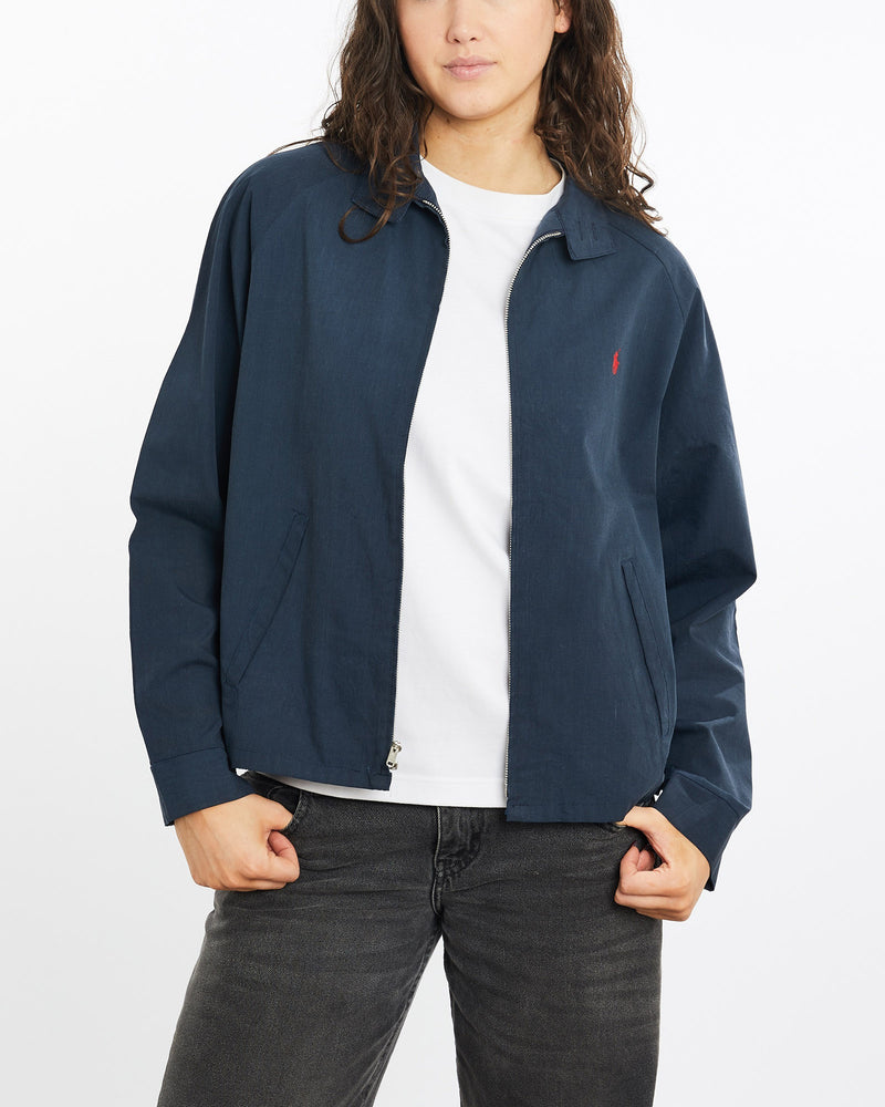 Vintage, 90s, Polo, Ralph, Lauren, Harrington, Jacket, The Real Deal, size medium, colour Navy, newtown, sydney, australia, thrift store, opshop, preloved, secondhand, sustainable, retro, antique, 70s, 80s, 90s, 2000s, 00s, fashion, clothing, streetwear, trendy, garment, style, boutique, store, shop, archive, sale, cheap, best, top, Jackets