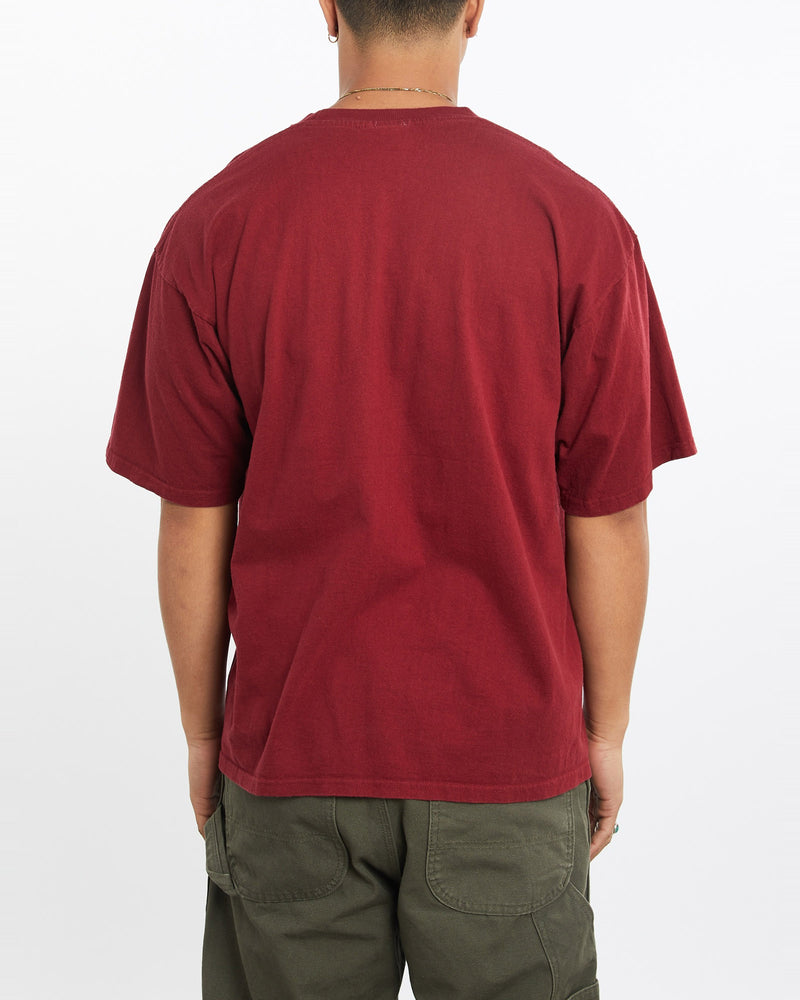 Vintage, Ford, Mustang, Tee, The Real Deal, size large, colour Burgundy, newtown, sydney, australia, thrift store, opshop, preloved, secondhand, sustainable, retro, antique, 70s, 80s, 90s, 2000s, 00s, fashion, clothing, streetwear, trendy, garment, style, boutique, store, shop, archive, sale, cheap, best, top, T-Shirts