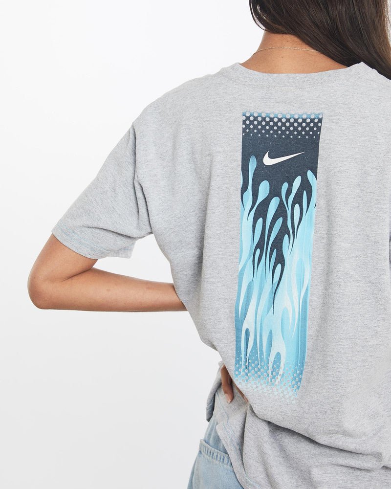 Vintage, Nike, Tee, The Real Deal, size small, colour Grey, newtown, sydney, australia, thrift store, opshop, preloved, secondhand, sustainable, retro, antique, 70s, 80s, 90s, 2000s, 00s, fashion, clothing, streetwear, trendy, garment, style, boutique, store, shop, archive, sale, cheap, best, top, T-Shirts