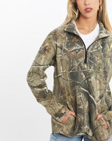 Vintage, Realtree, Camo, Quarter, Zip, Sweatshirt, The Real Deal, size extra small, colour Green, newtown, sydney, australia, thrift store, opshop, preloved, secondhand, sustainable, retro, antique, 70s, 80s, 90s, 2000s, 00s, fashion, clothing, streetwear, trendy, garment, style, boutique, store, shop, archive, sale, cheap, best, top, Sweats and hoodies