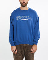 Vintage, Russell, Athletic, Sweatshirt, The Real Deal, size extra large, colour Blue, newtown, sydney, australia, thrift store, opshop, preloved, secondhand, sustainable, retro, antique, 70s, 80s, 90s, 2000s, 00s, fashion, clothing, streetwear, trendy, garment, style, boutique, store, shop, archive, sale, cheap, best, top, Sweats and hoodies
