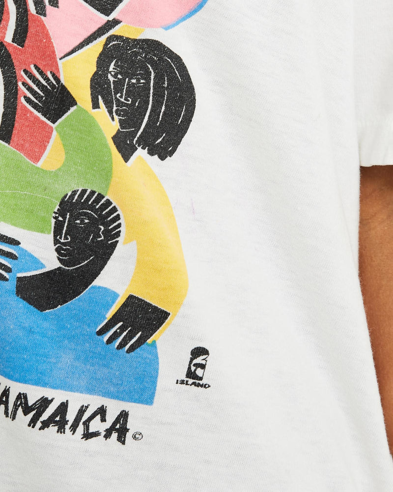 Vintage, 80s, Jamaica, Souvenir, Art, Tee, The Real Deal, size extra small, colour Black, newtown, sydney, australia, thrift store, opshop, preloved, secondhand, sustainable, retro, antique, 70s, 80s, 90s, 2000s, 00s, fashion, clothing, streetwear, trendy, garment, style, boutique, store, shop, archive, sale, cheap, best, top, T-Shirts