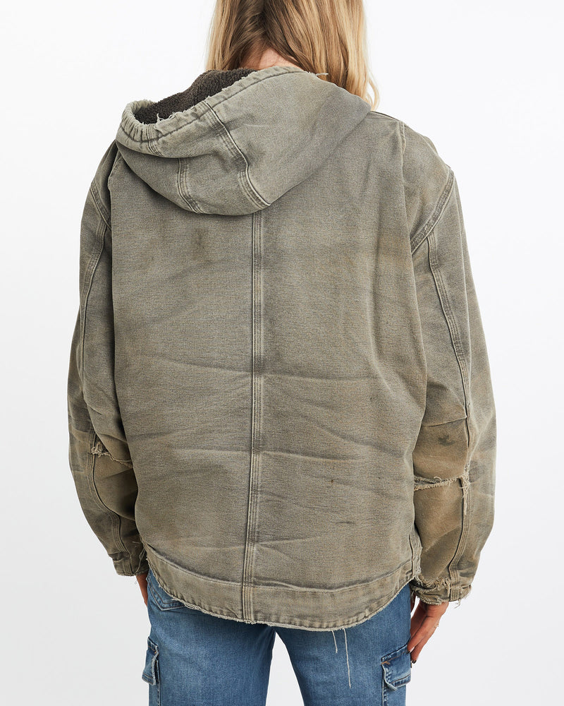 Vintage, Carhartt, Active', Jacket, The Real Deal, size medium, colour Grey, newtown, sydney, australia, thrift store, opshop, preloved, secondhand, sustainable, retro, antique, 70s, 80s, 90s, 2000s, 00s, fashion, clothing, streetwear, trendy, garment, style, boutique, store, shop, archive, sale, cheap, best, top, Jackets