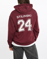 Beacon, Hills, Lacrosse, Hooded, Sweatshirt, The Real Deal, size medium, colour Burgundy, newtown, sydney, australia, thrift store, opshop, preloved, secondhand, sustainable, retro, antique, 70s, 80s, 90s, 2000s, 00s, fashion, clothing, streetwear, trendy, garment, style, boutique, store, shop, archive, sale, cheap, best, top, Sweats and hoodies