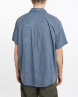 Vintage, 90s, Polo, Ralph, Lauren, Short, Sleeve, Button, Up, Shirt, The Real Deal, size extra large, colour Blue, newtown, sydney, australia, thrift store, opshop, preloved, secondhand, sustainable, retro, antique, 70s, 80s, 90s, 2000s, 00s, fashion, clothing, streetwear, trendy, garment, style, boutique, store, shop, archive, sale, cheap, best, top, Shirts