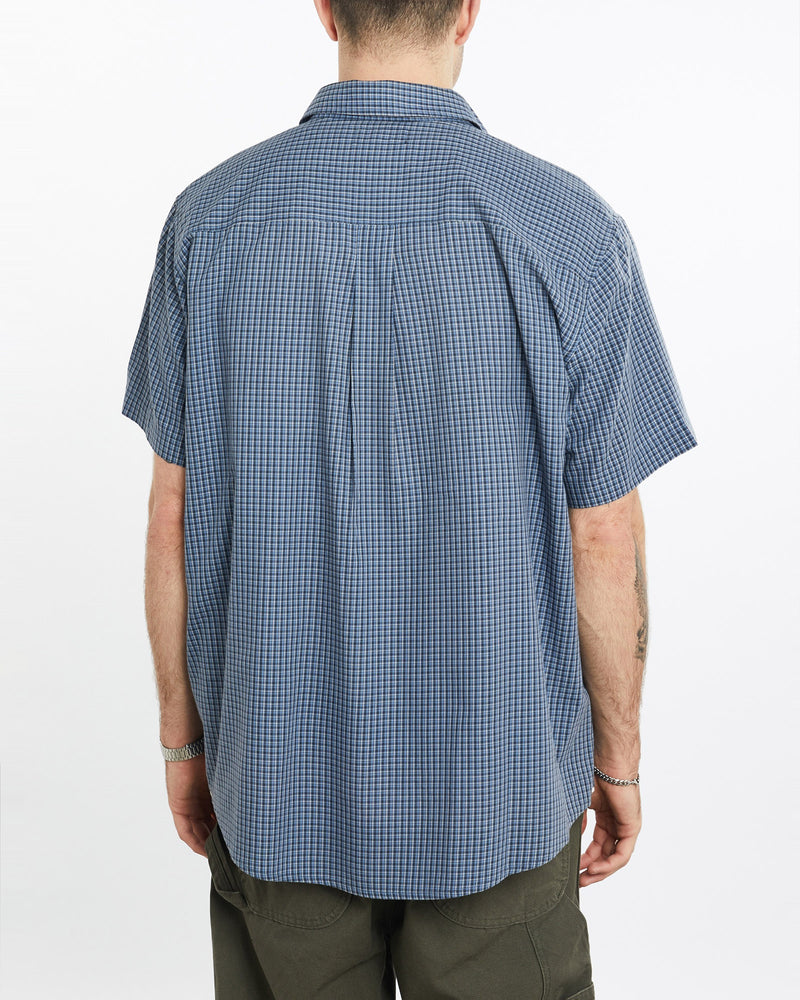 Vintage, 90s, Polo, Ralph, Lauren, Short, Sleeve, Button, Up, Shirt, The Real Deal, size extra large, colour Blue, newtown, sydney, australia, thrift store, opshop, preloved, secondhand, sustainable, retro, antique, 70s, 80s, 90s, 2000s, 00s, fashion, clothing, streetwear, trendy, garment, style, boutique, store, shop, archive, sale, cheap, best, top, Shirts